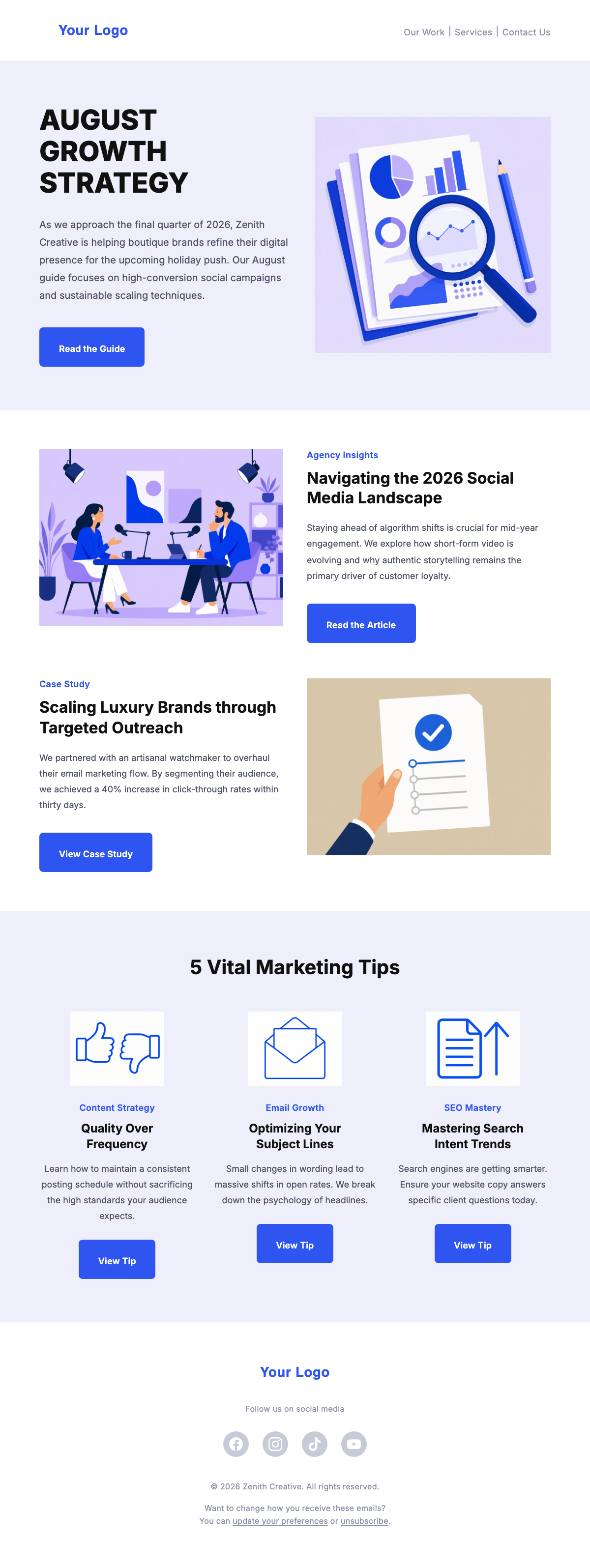 Simple Newsletter Template - Download Simple Newsletter Template - Download
