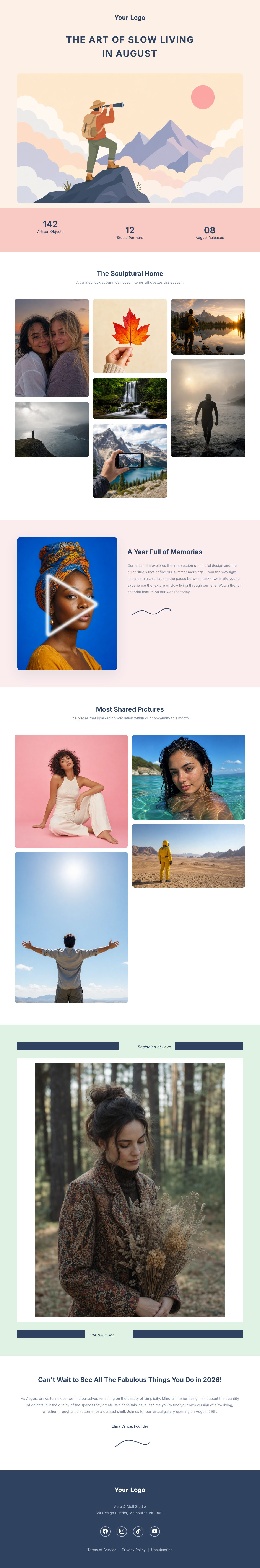 Aesthetic Newsletter Template - Download