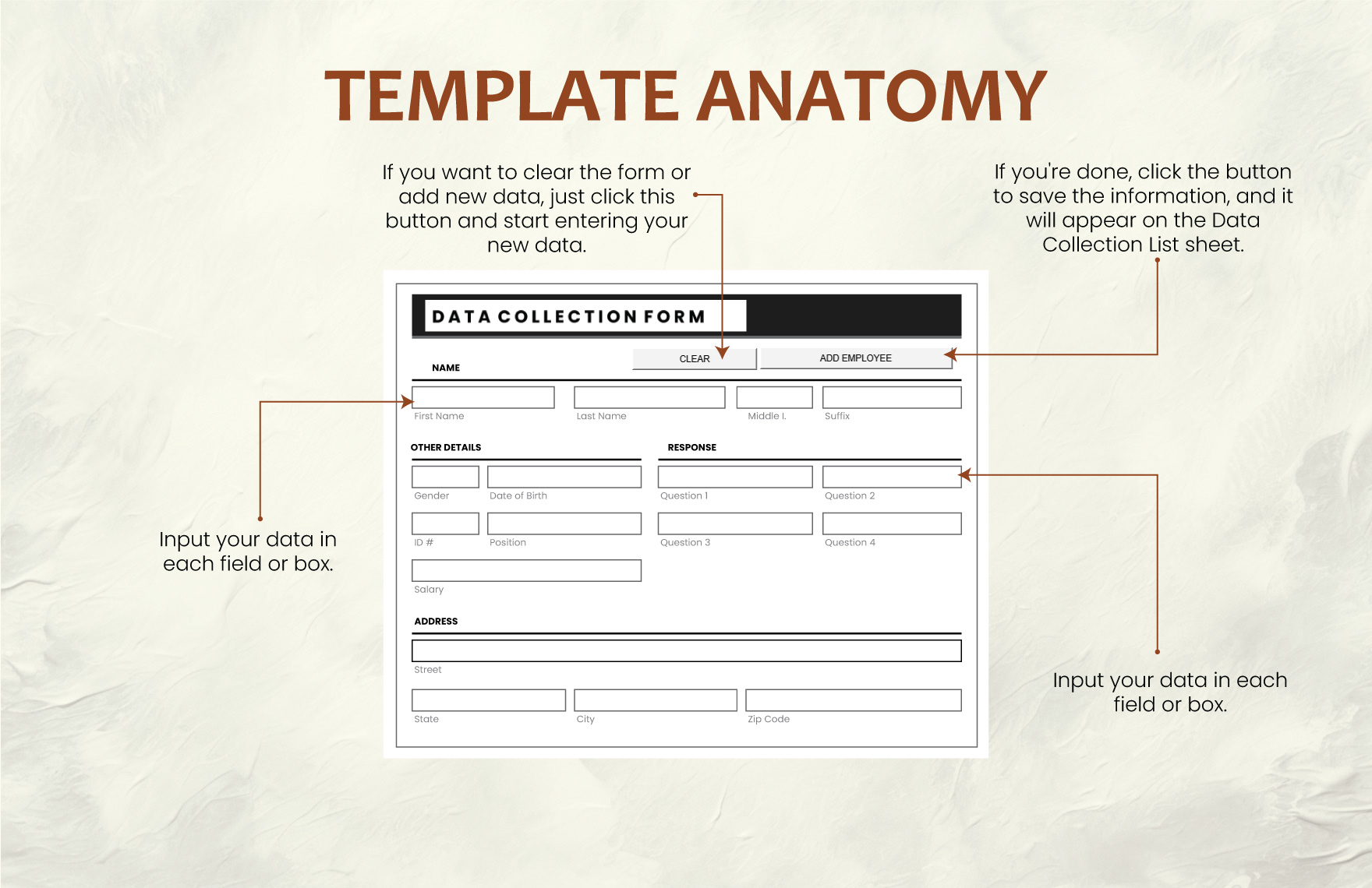 Data Collection Sheet Excel Template
