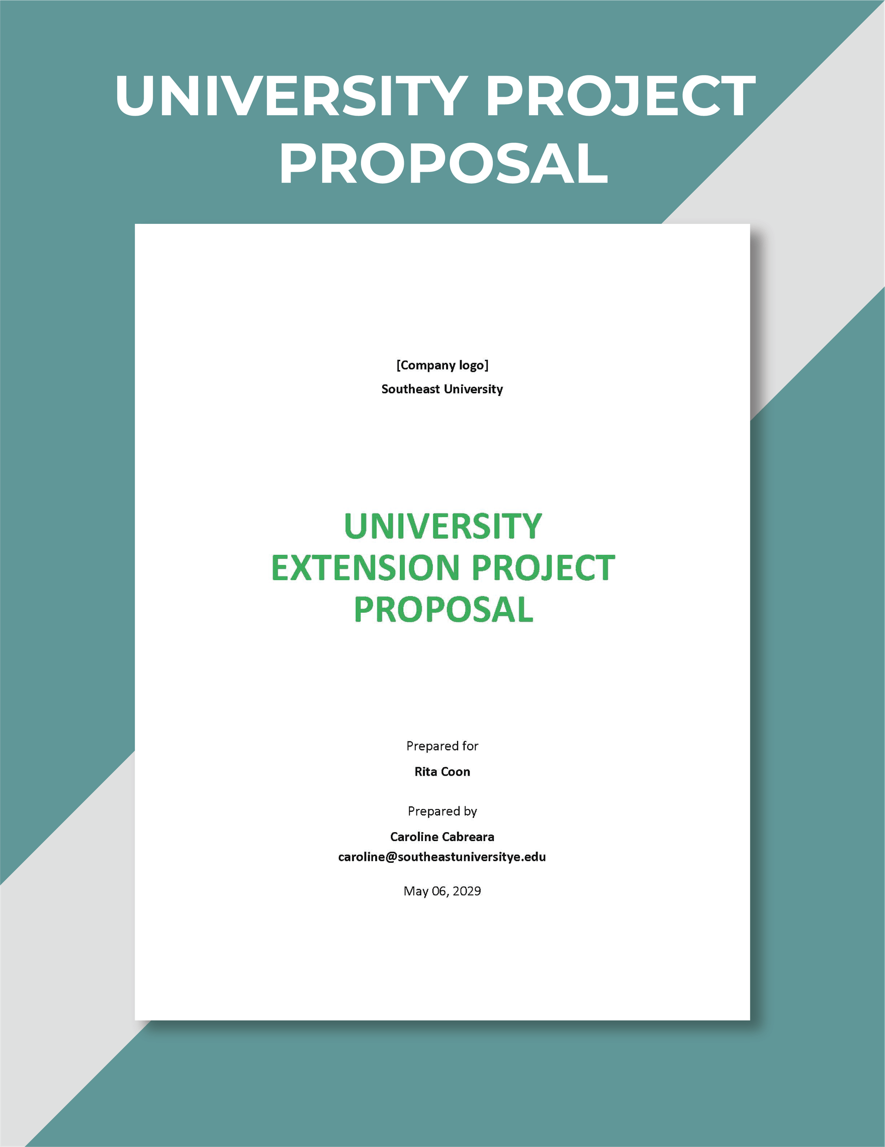 University Project Proposal Template