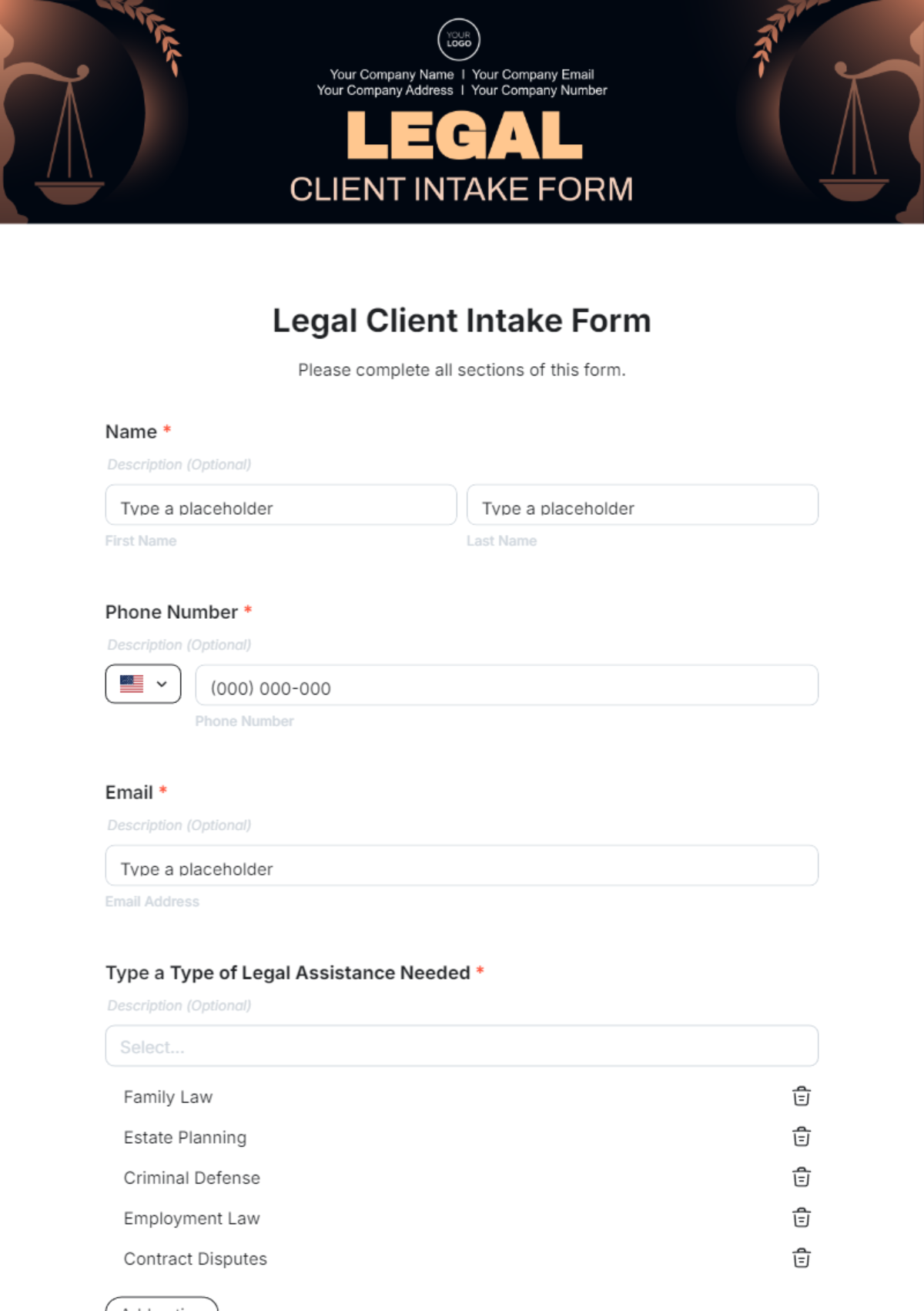 Free Customer Information Form Template to Edit Online