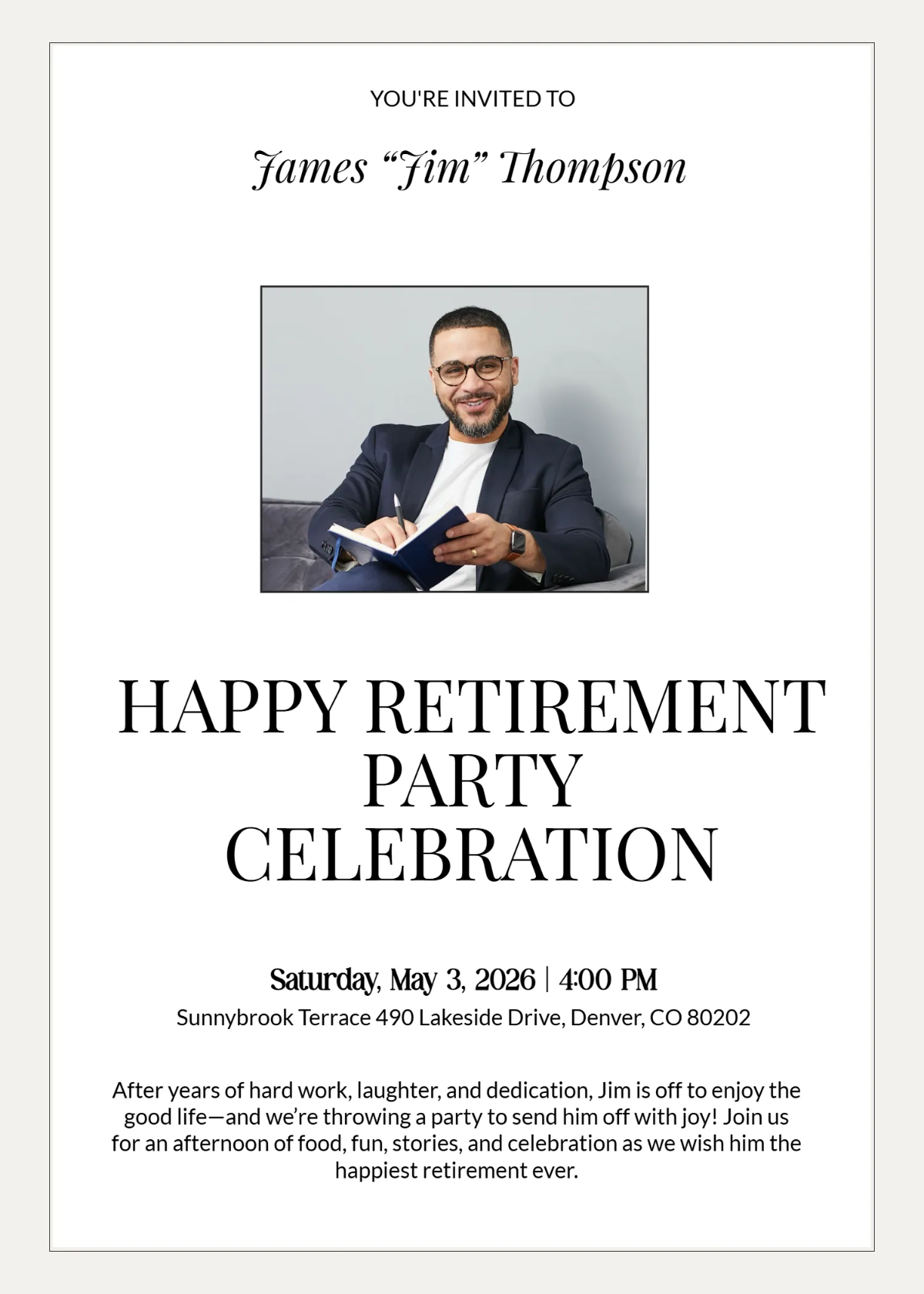 Retirement Invites Free Templates Prntbl concejomunicipaldechinu gov co Retirement Invites Free Templates Prntbl concejomunicipaldechinu gov co