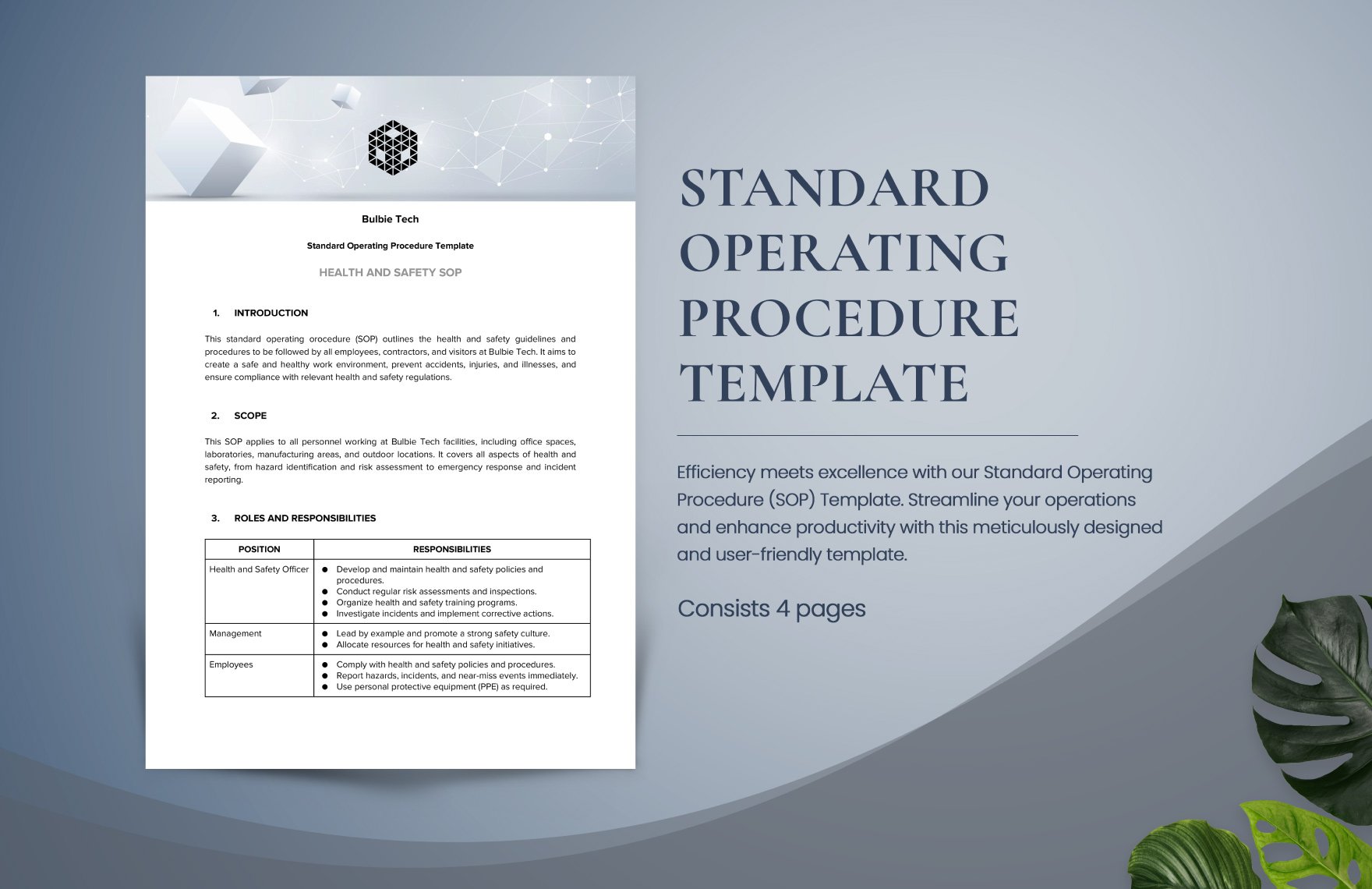 Standard Operating Procedure Template