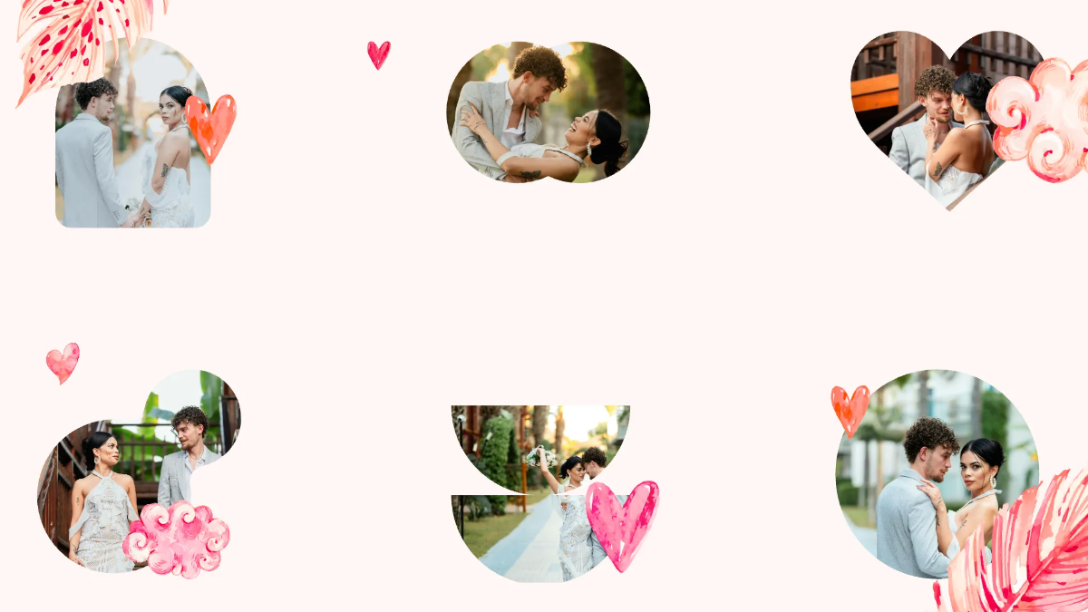 Free Valentine's Day Background Collage Template to Edit Online