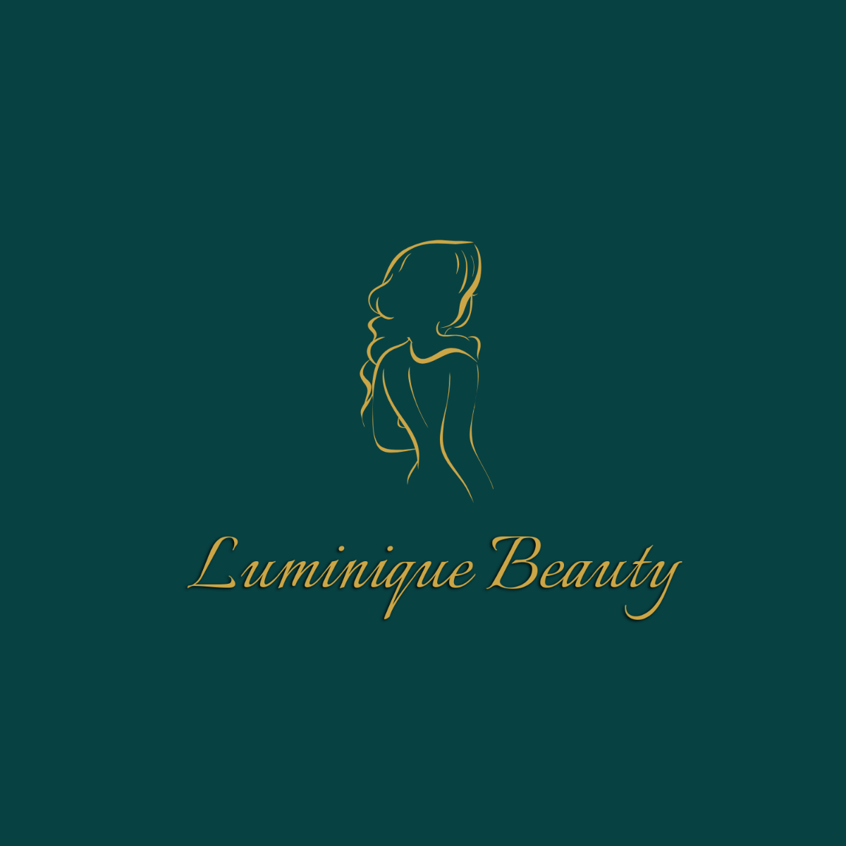 Free Silhouette Beauty Logo Template