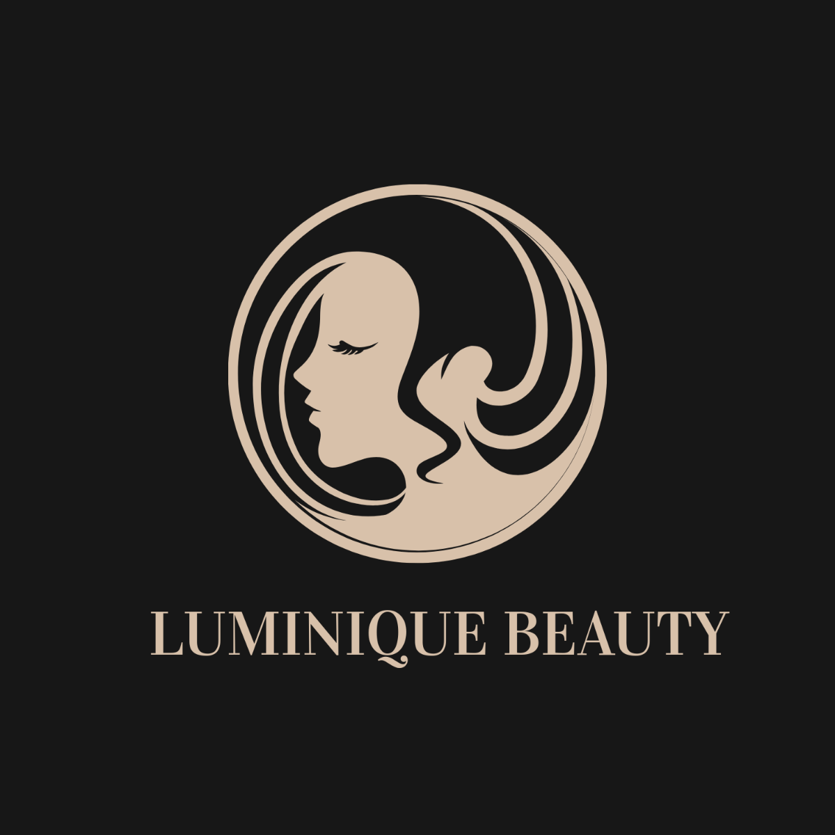 Free Circle Beauty Logo Template