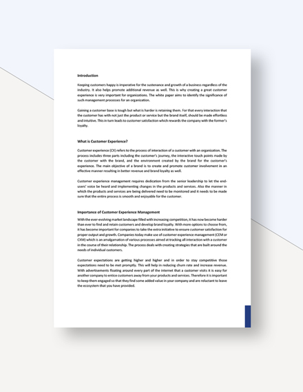 Customer papers image