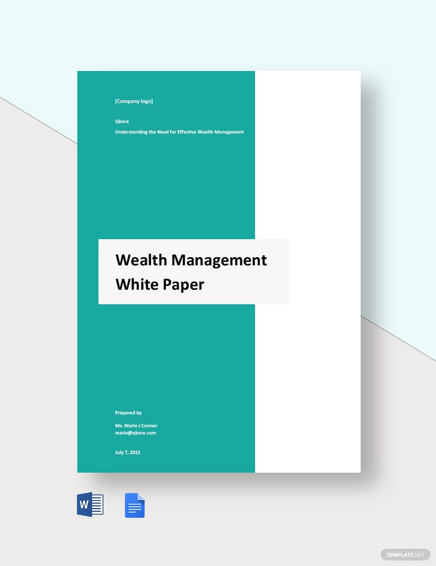 Wealth Management White Paper Template