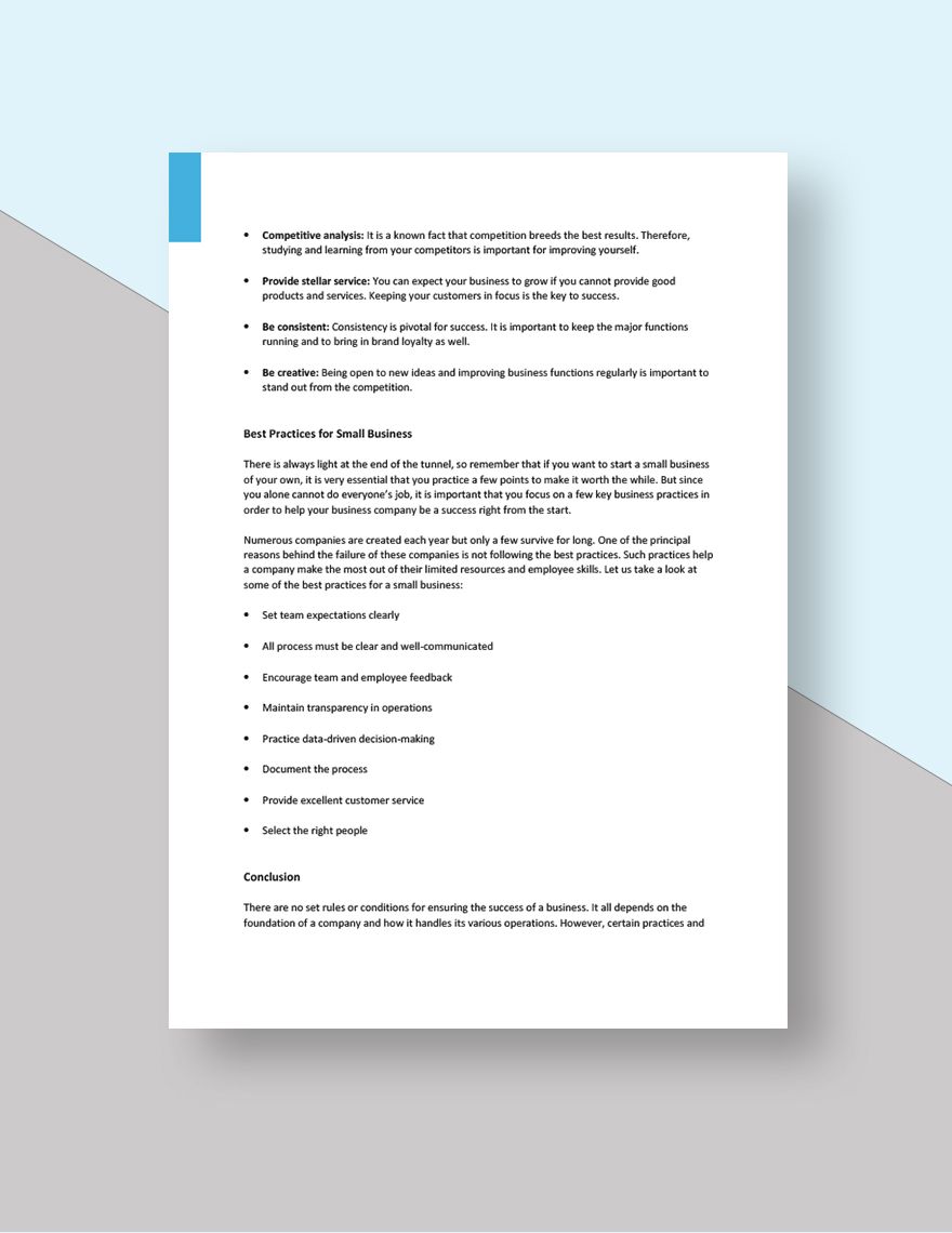 Small Business White Paper Template