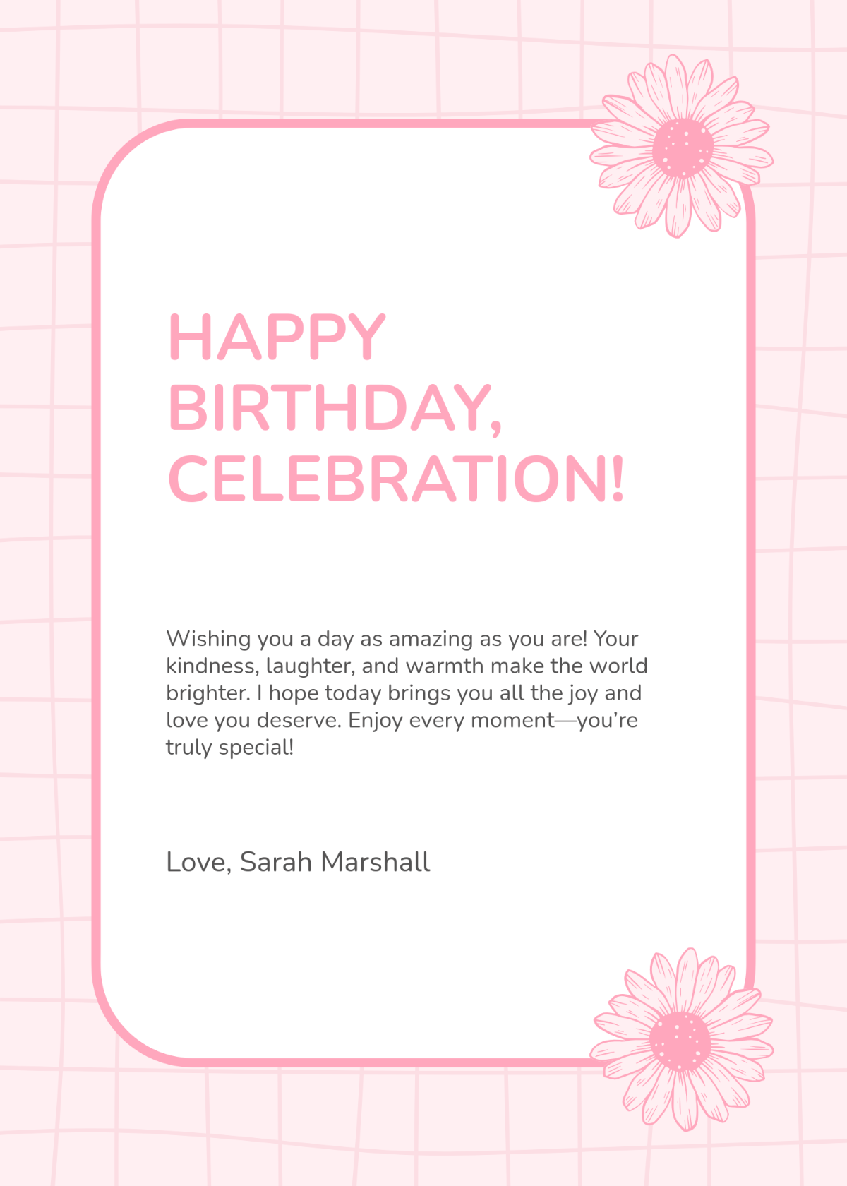 Free Cute Birthday Card Template to Edit Online