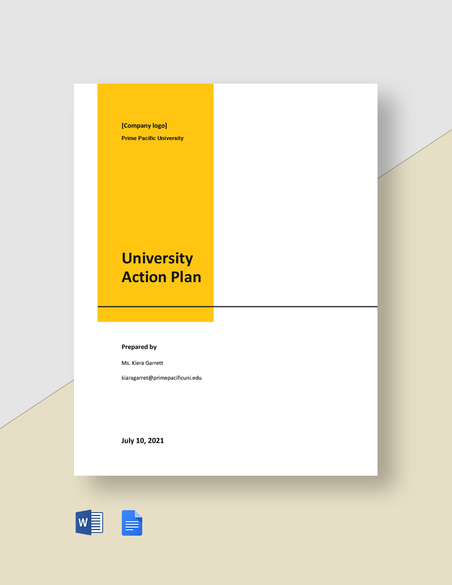 University Action Plan 