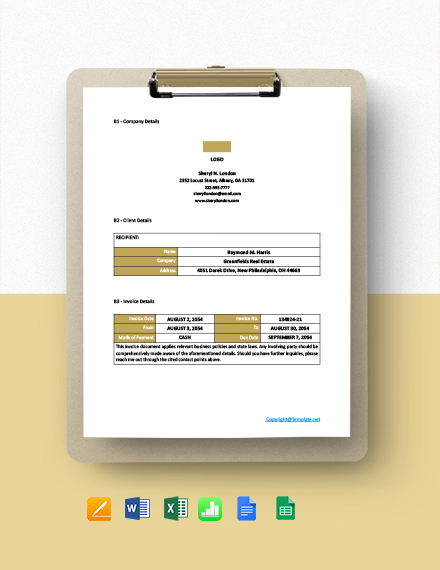 Professional Freelance Writer Invoice Template Word Excel Google Doc Apple Mac Pages Google Sheets Apple Mac Number