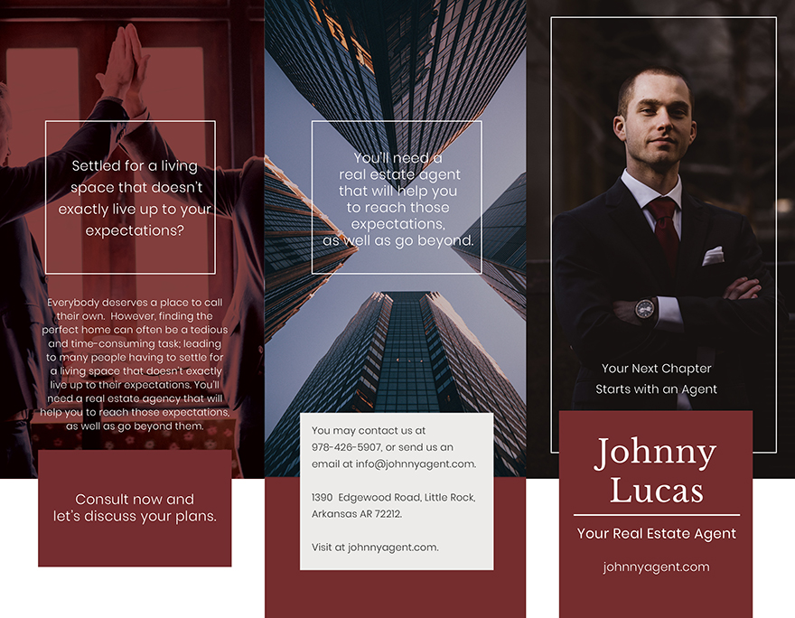 Real Estate Agent Brochure Template
