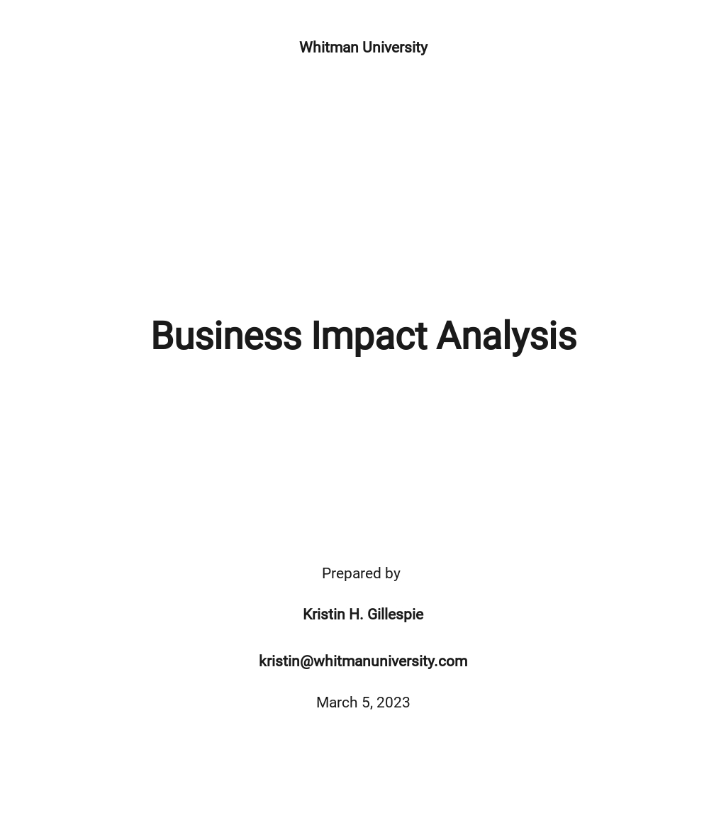 impact analysis