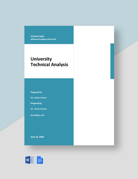 Technical Proposal Template [Free PDF] - Word