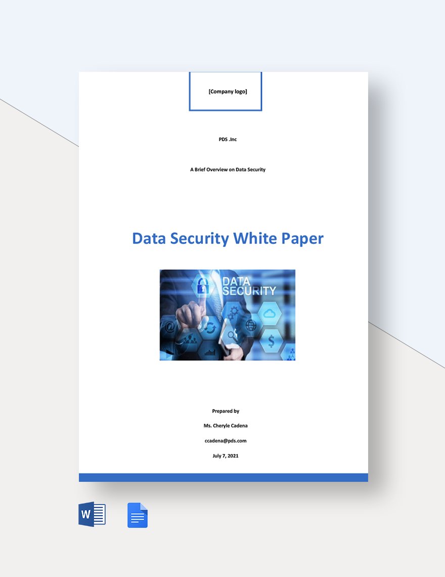 Data Security White Paper Template