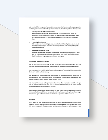 Data Security White Paper Download
