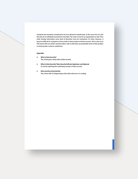 Sample Data Security White Paper