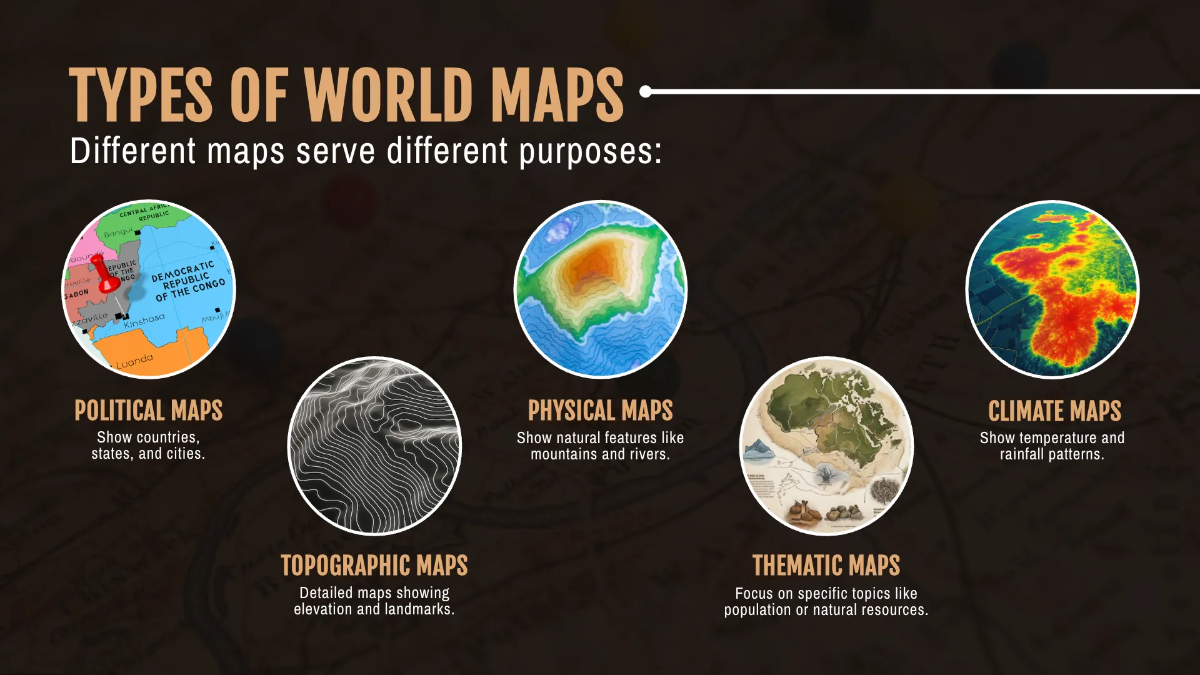 Free World Map Presentation Template to Edit Online