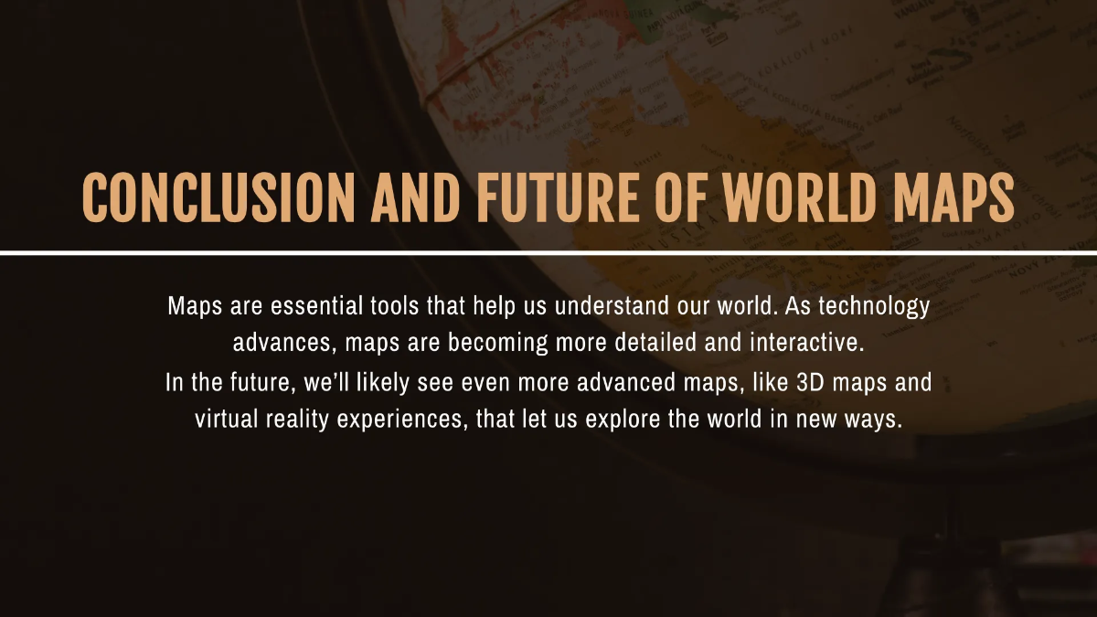 Free World Map Presentation Template to Edit Online
