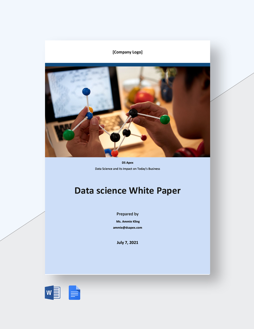 Data science White Paper Template Google Docs, Word