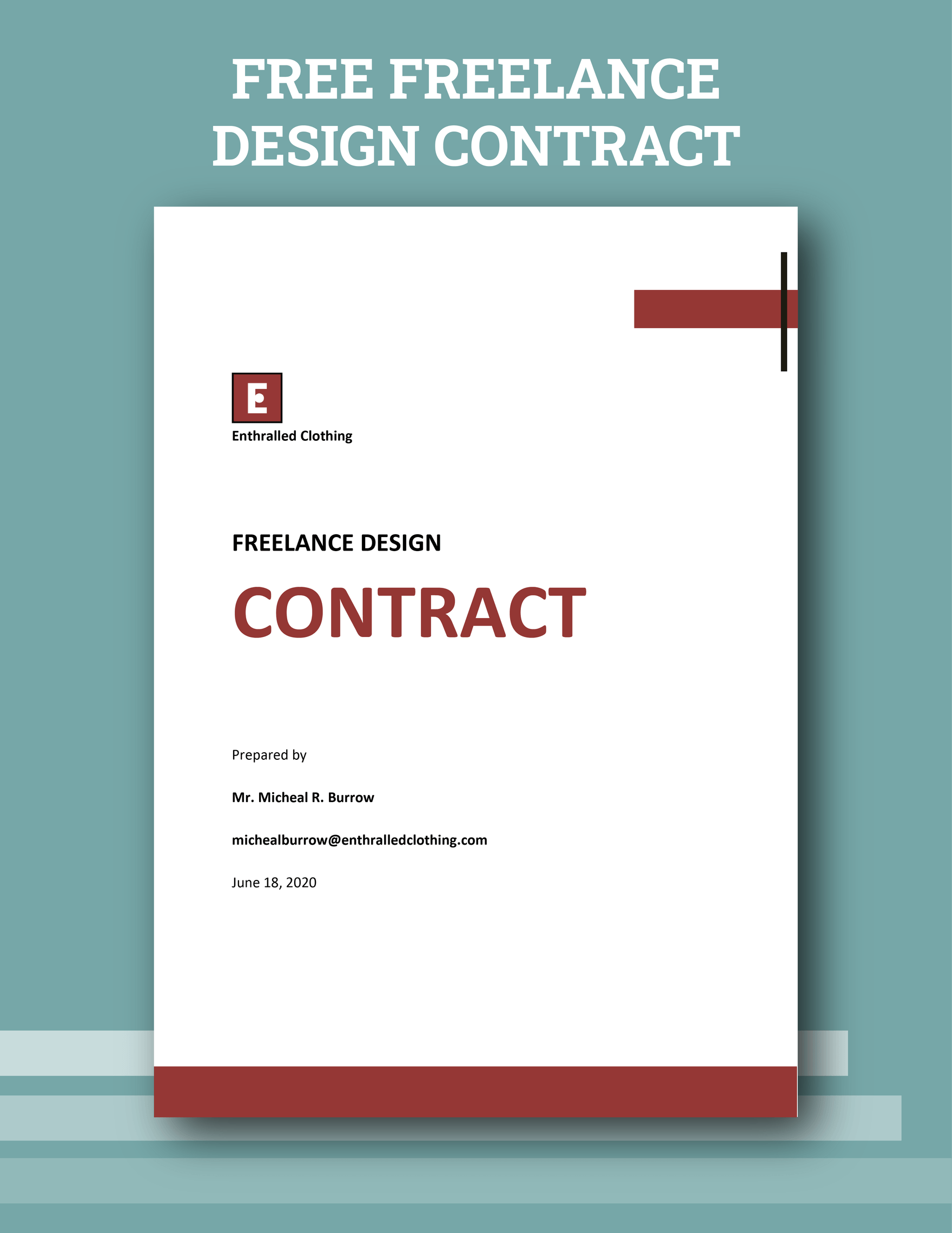 Professional Freelance Design Contract Template