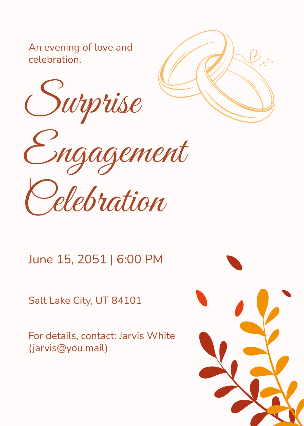 Minimalist Surprise Invitation Template - Edit Online & Download