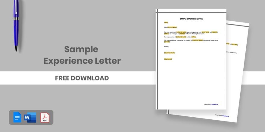 Sample Experience Letter