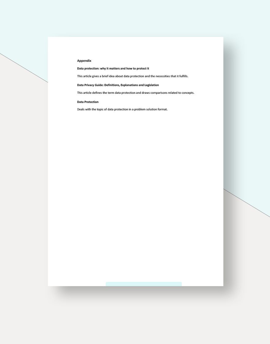 Data Protection White Paper Template