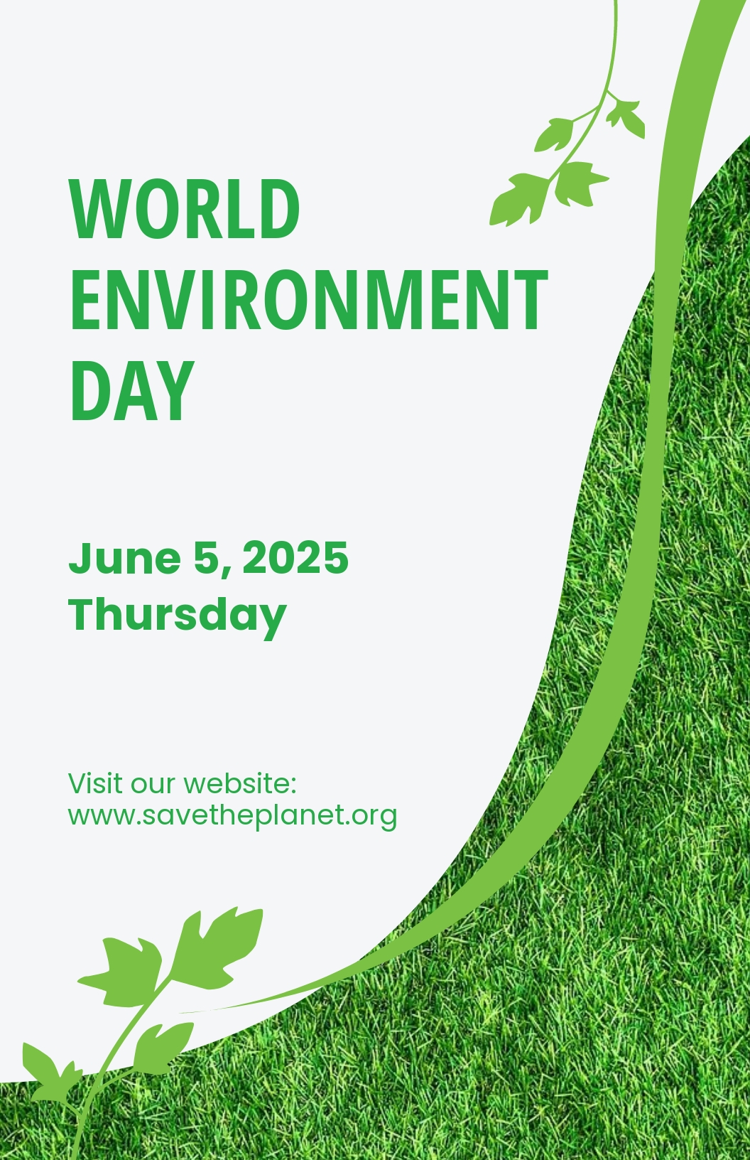 World Environment Day Protection Poster Template [Free PDF] - PSD