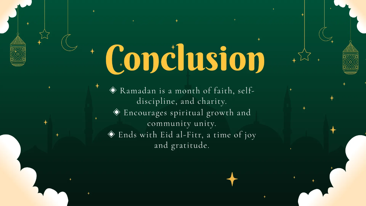 Free Ramadan Presentation Template to Edit Online