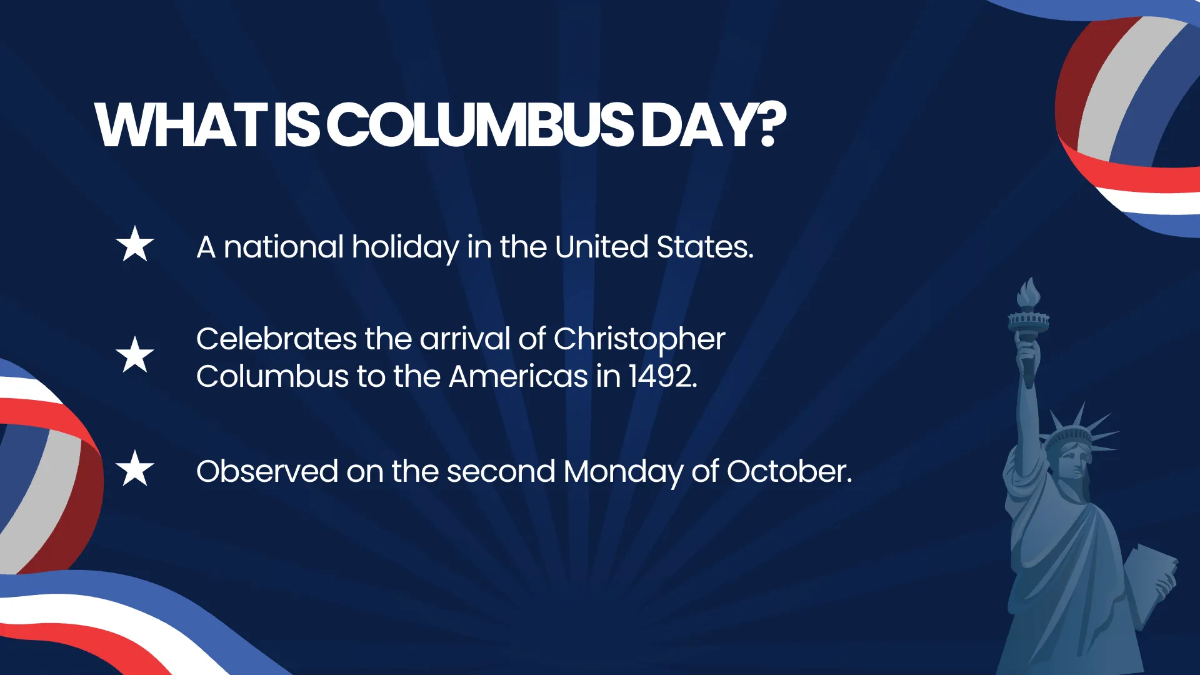Free Columbus Day Presentation Template to Edit Online