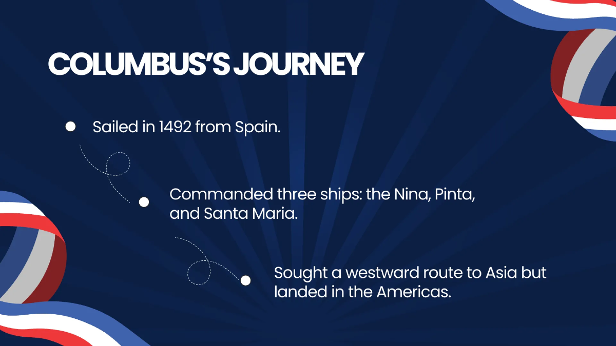 Free Columbus Day Presentation Template to Edit Online