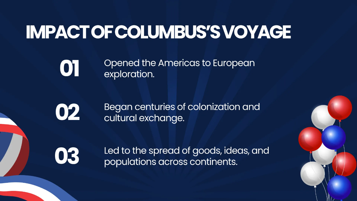 Free Columbus Day Presentation Template to Edit Online