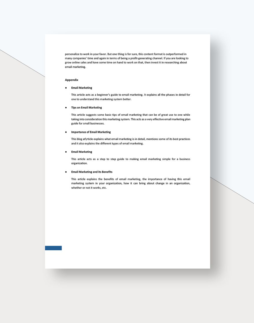 Email Marketing White Paper Template
