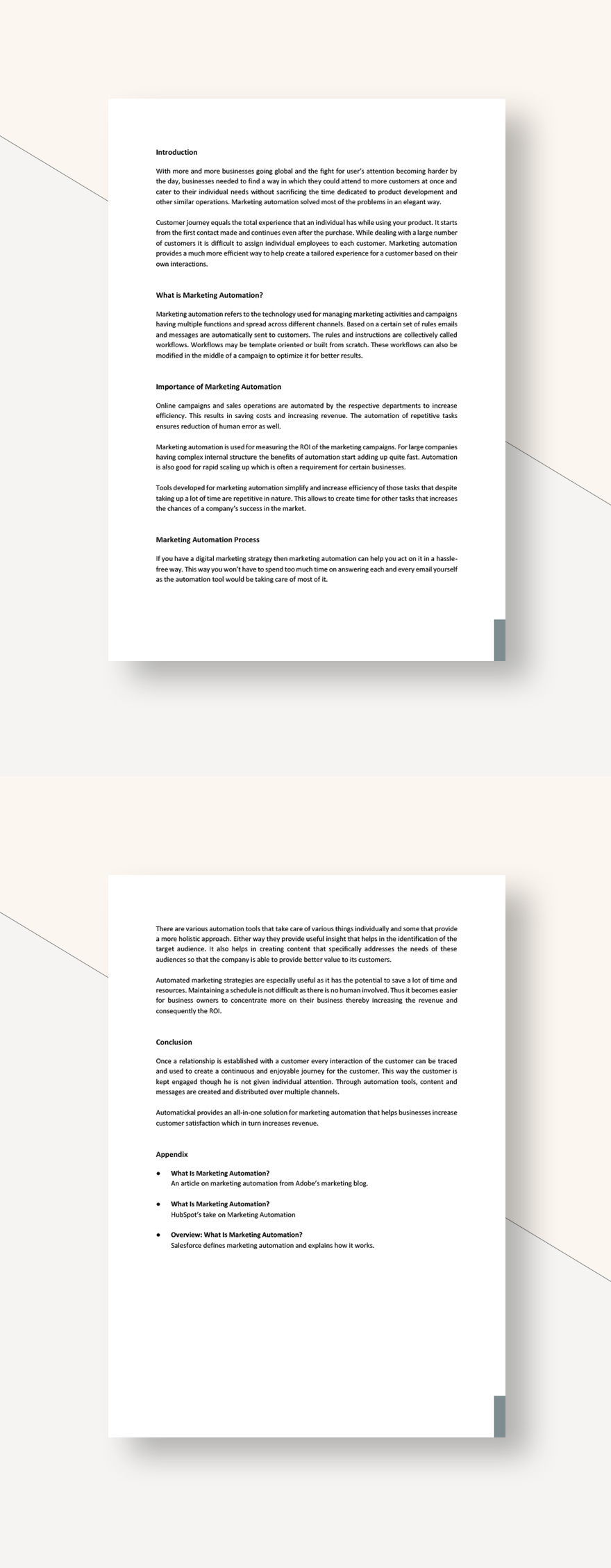 Marketing Automation White Paper Template