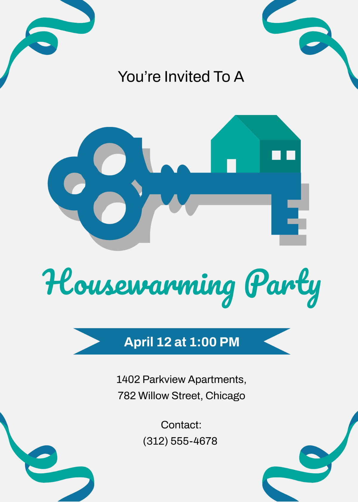 Free Housewarming Invitation Template for Apartment