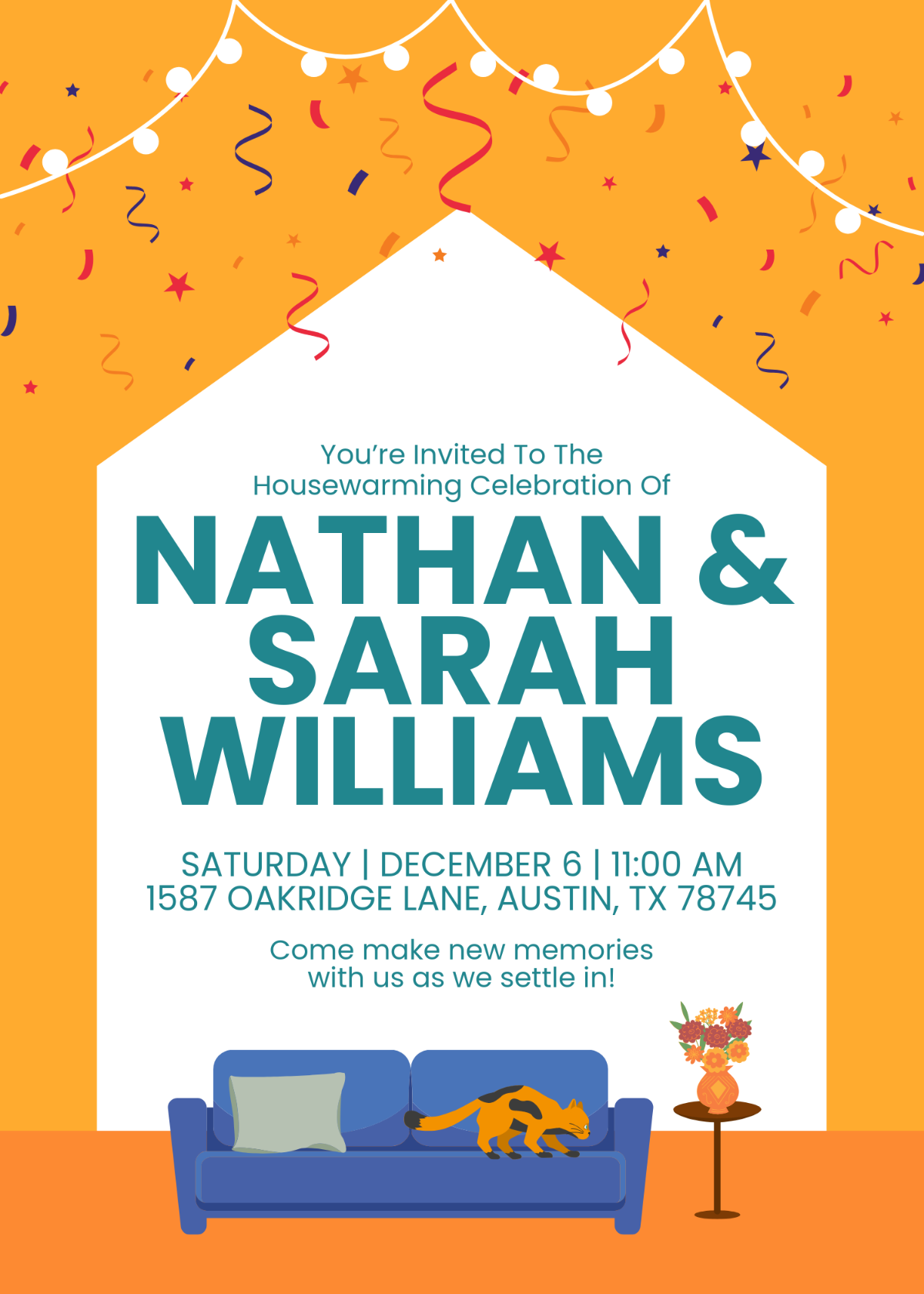 Free Housewarming Celebration Invitation Template