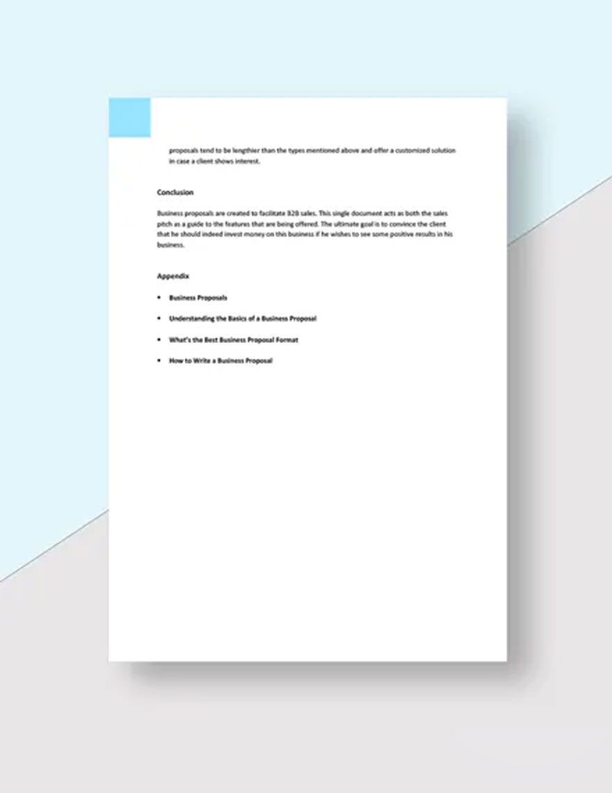 Business Proposal White Paper Template