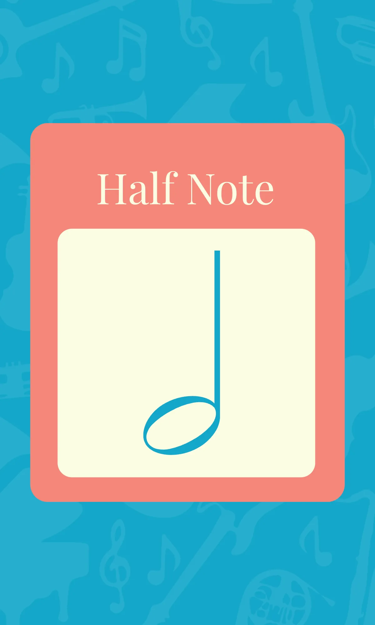 Free Music Note Flashcard Template to Edit Online