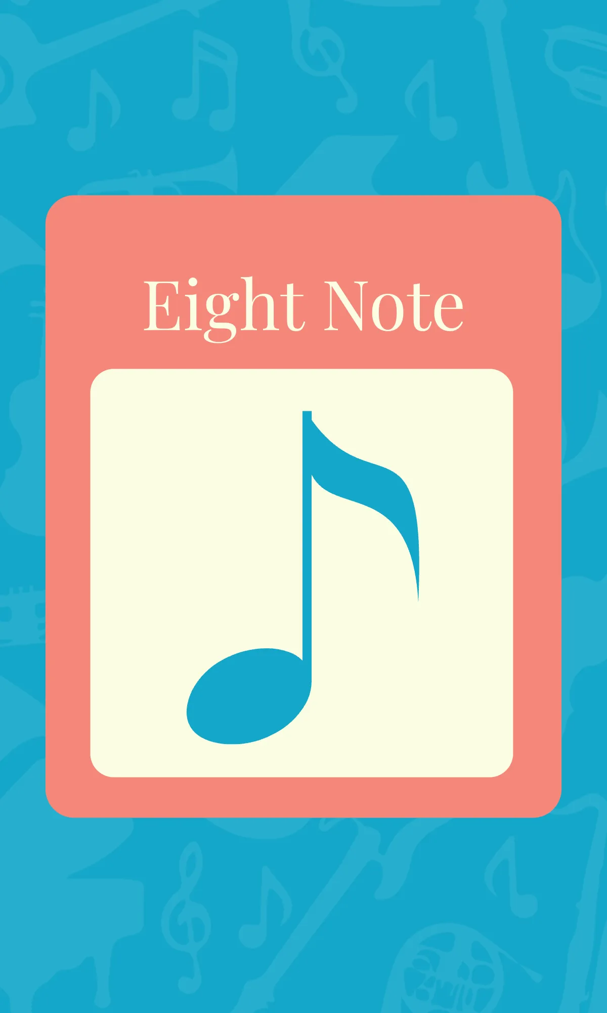 Free Music Note Flashcard Template to Edit Online