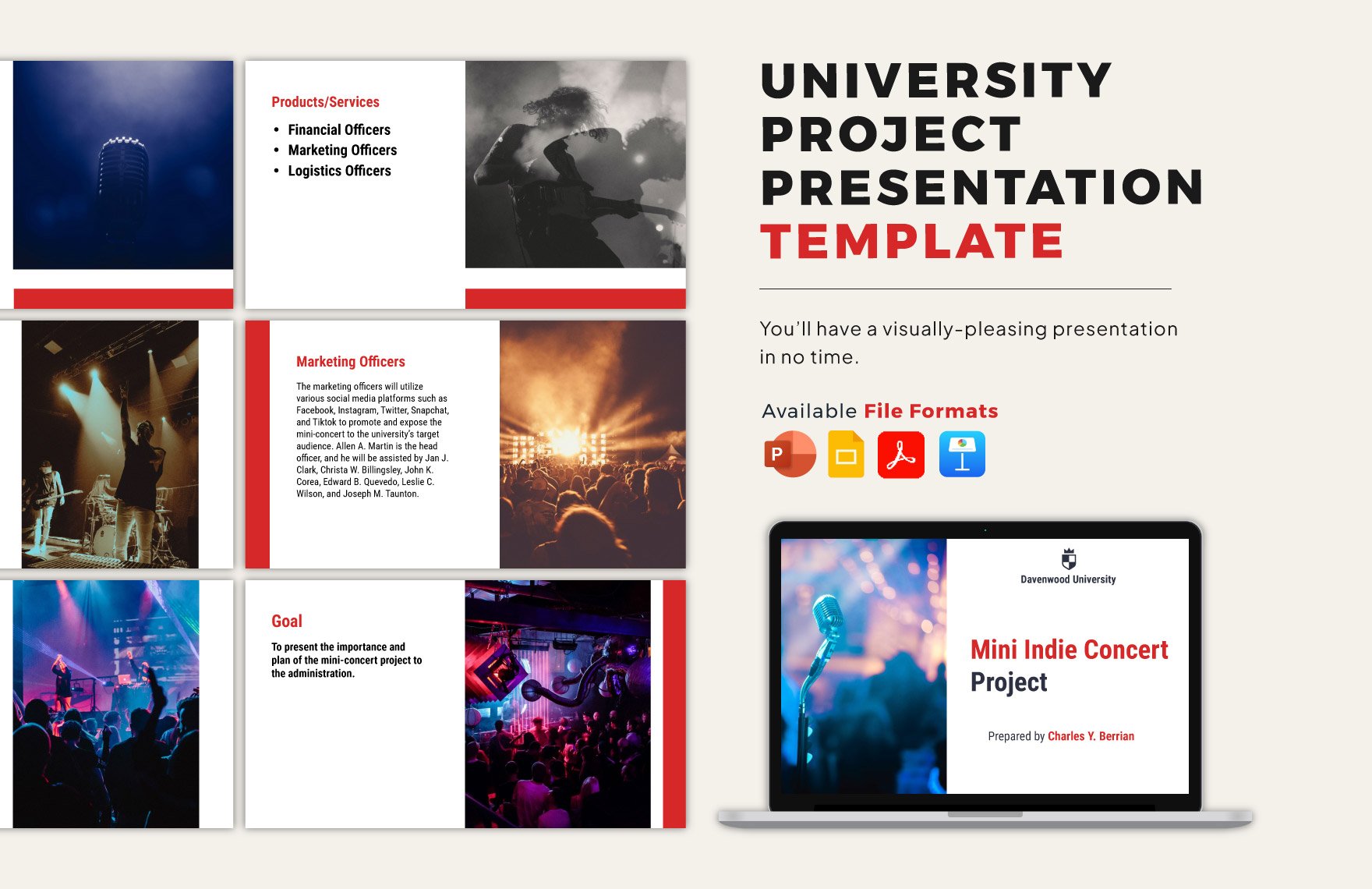 University Project Presentation Template