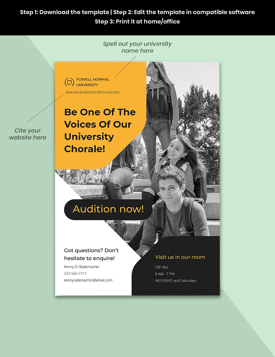 University Campus Poster Template