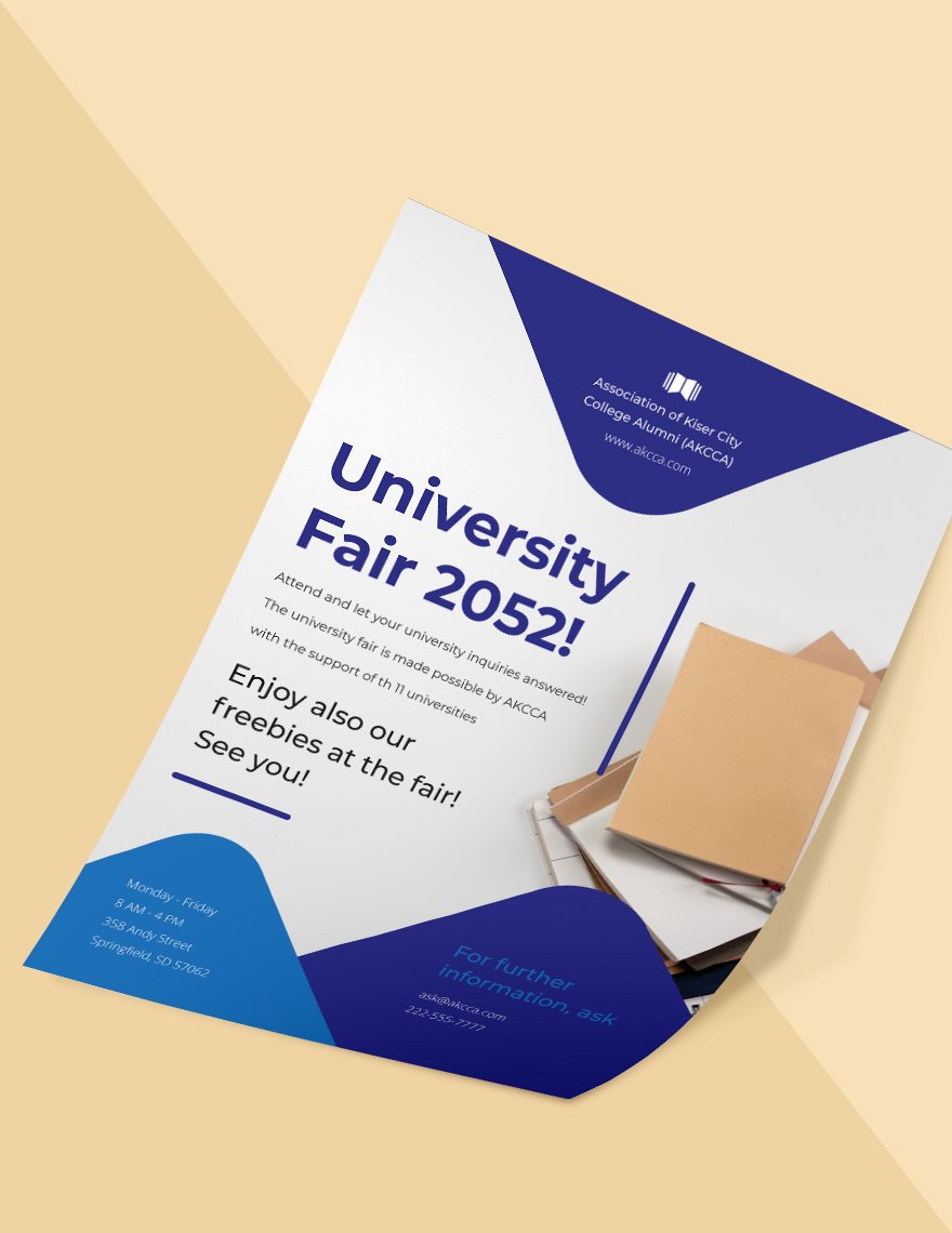 University Fair Poster Template