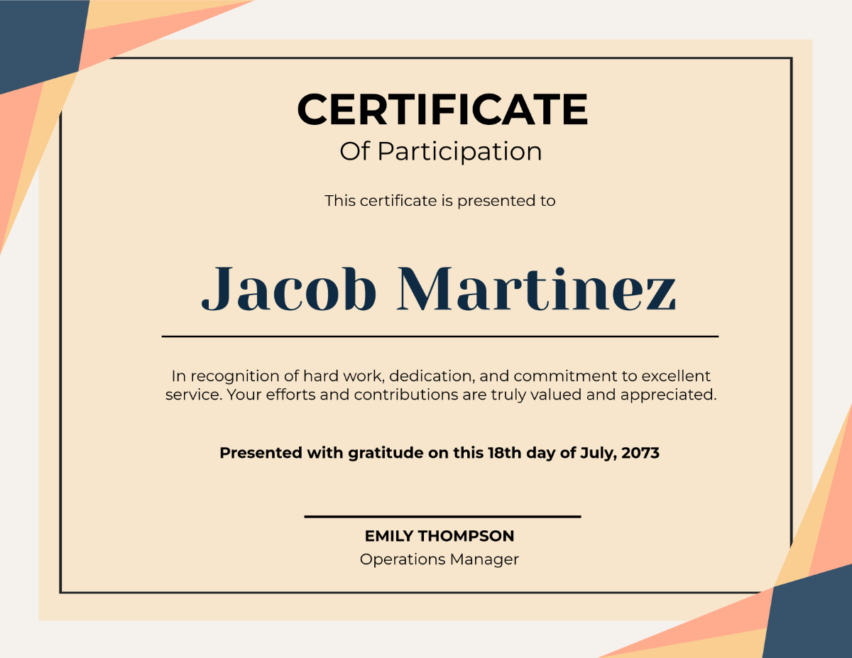 Free Cream Appreciation Certificate Template