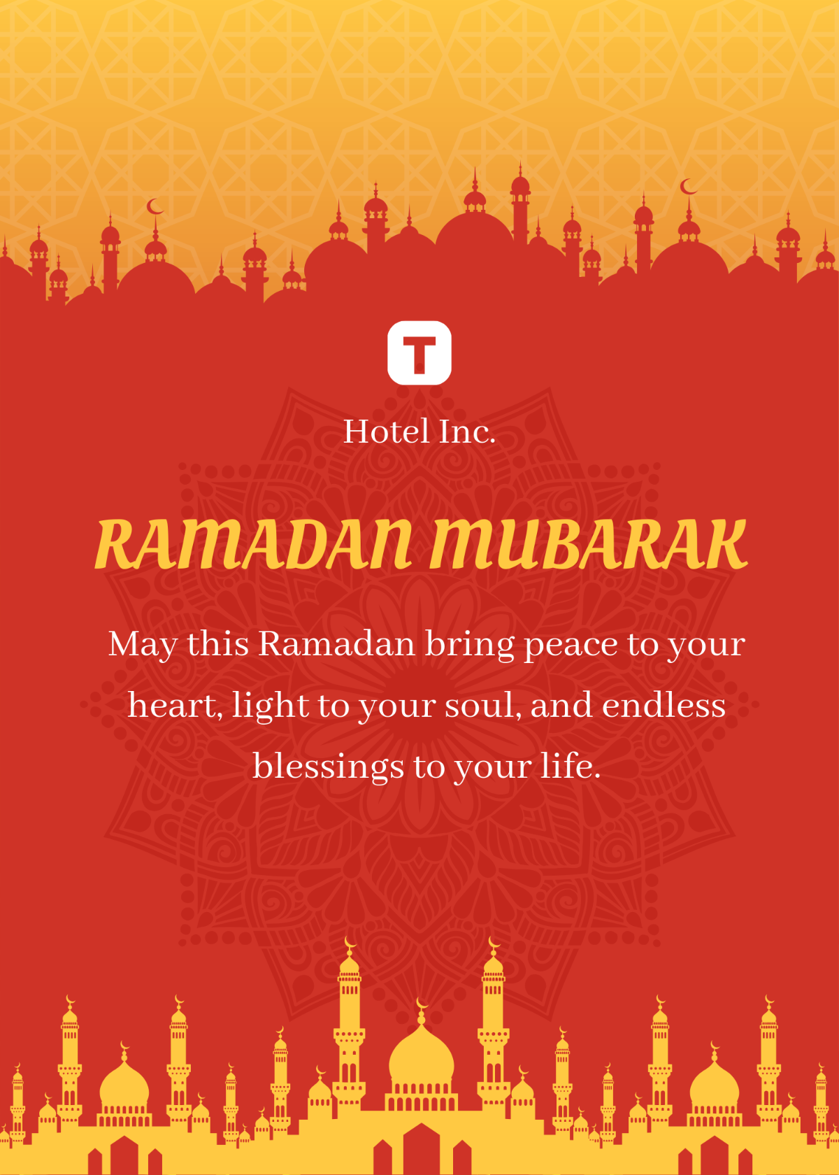 Free Ramadan Wishes Poster Template