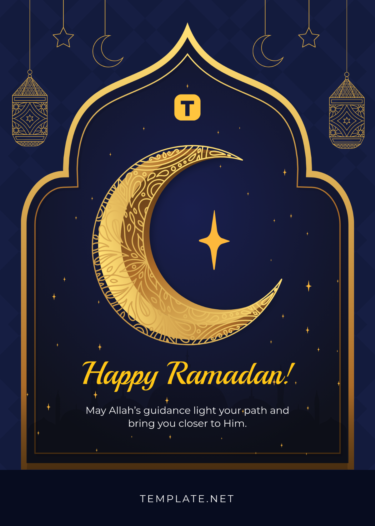 Free Happy Ramadan Wishes Template