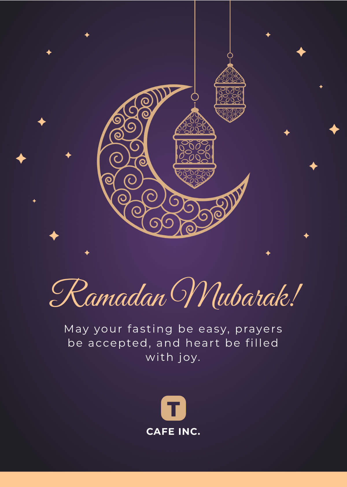 Free Ramadan Wishes in English Template