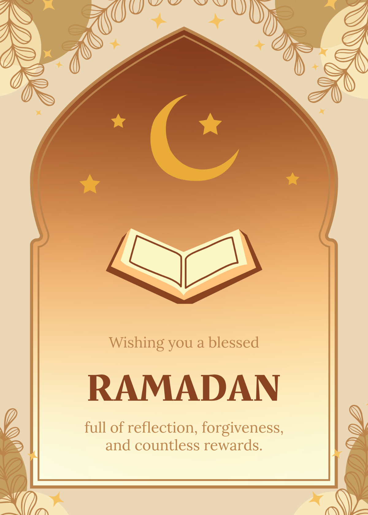 Free Aesthetic Ramadan Wishes Template