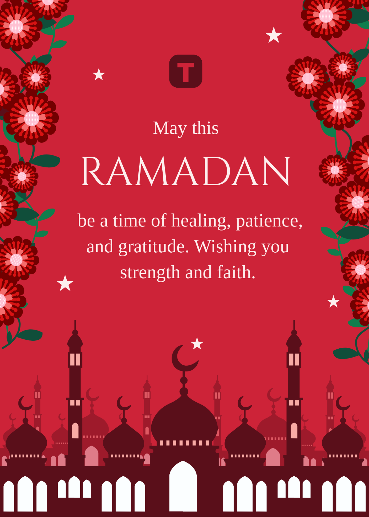 Free Beautiful Ramadan Wishes Template